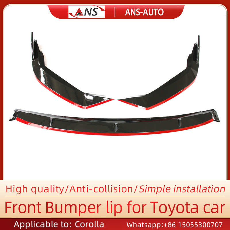 Flexible Toyota Corolla Polyurethane Cars Body Parts Car Bumper Lip