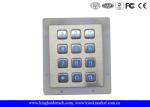 Panel Mount Numeric Backlit Metal Keypad With 12 Illuminated Keys For Access