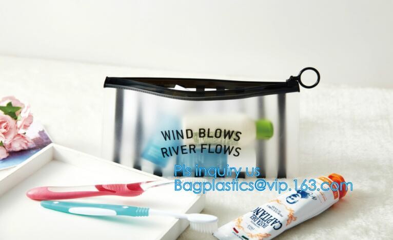 Custom waterproof pvc slider zipper wet bikini bag, zipper lock slider bag/resealable pvc slider zip poly bag, resealabl