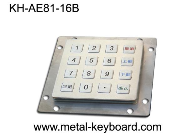 Quality Rugged Metal Industrial Entry Keypad with 16 Keys In 4x4 Matrix for sale