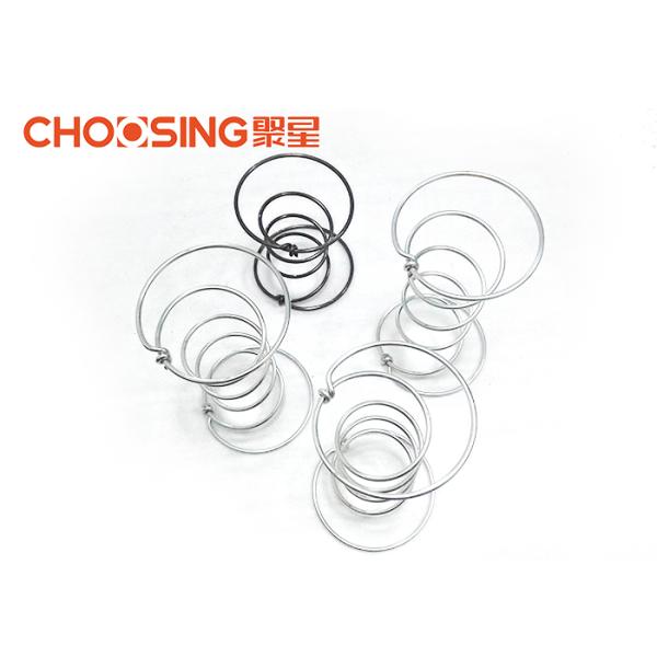 2.8mm - 4.0mm Double Cone Springs , 4" Upholstery Supplies Coil Springs Black Color