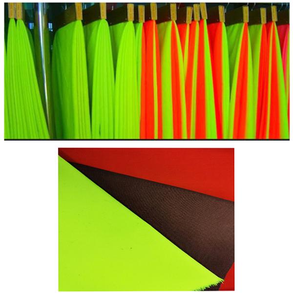 Twill Fluorescent Yellow Fabric Fire Resistant Clothing Material 32x32 Yarn Count