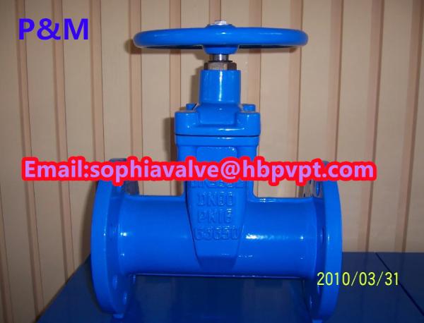 Quality DIN3352 resilient seal cast iron gate valve for sale