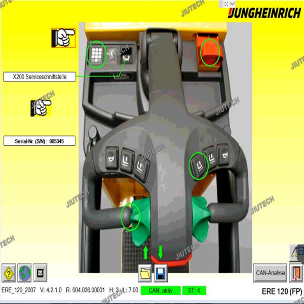 Ready to use Forklift Diagnostic tool JUDIT4 Jungheinrich Judit box Incado with CF19 laptop installed Jungheinrich judit