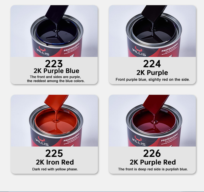 Quick Drying 2K Solid Auto Body Metal Filler Deep Emerald Green Flat Black 2k Spray Paint 2k Topcoat 11