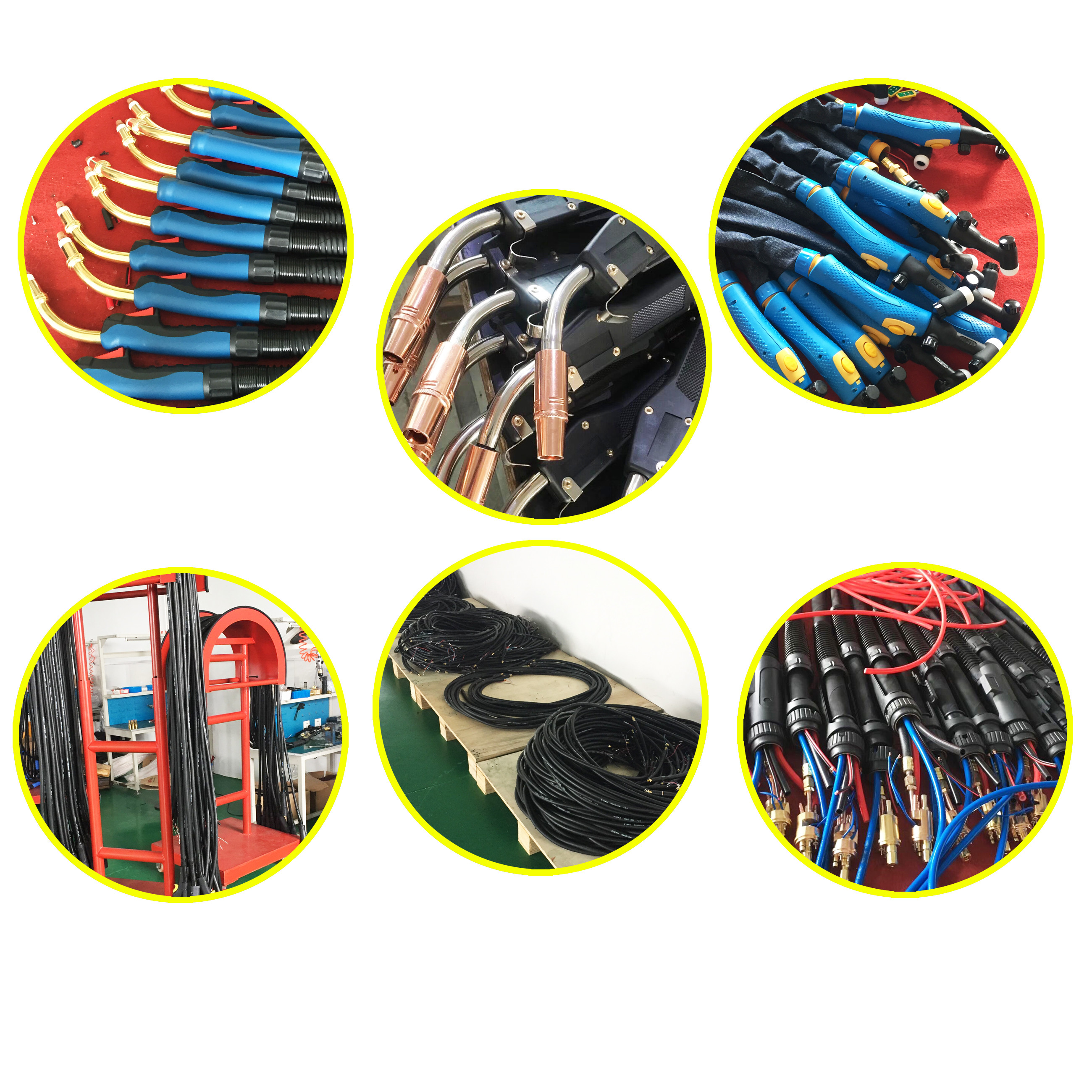 Water Cooled WP20 Tig Welding Torch , Welding Torch Parts 0.5-3.2mm Wize Size