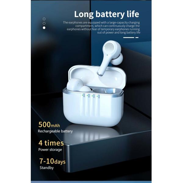 BQB ANC Bluetooth Wireless HI Smart Earphone Earbuds For Small Ears