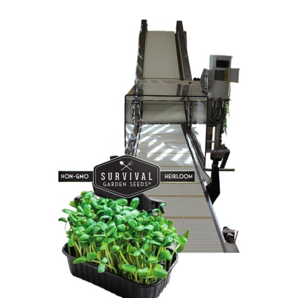 Quick Cut Green Harvester Cutting Machine for Microgreens Driven by Gear