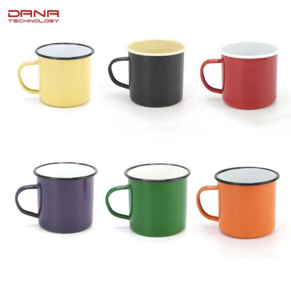 10cm Custom Camping Enamel Mug Personalized Sublimation Milk Mug Custom Blank Enamel Cups Suitable for Sublimation