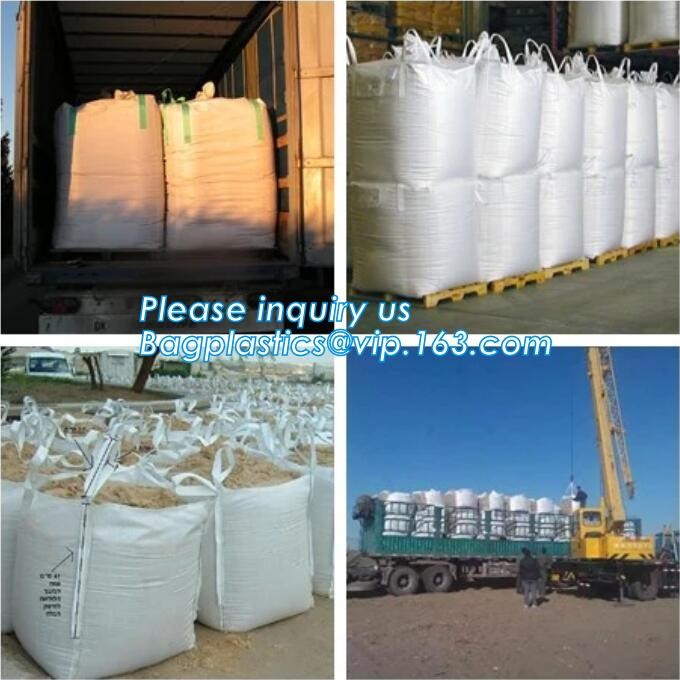 customizable PP u-panel baffle big bag /coated white woven PP jumbo bag/ventilated 4 panel baffle bag/all colors availab