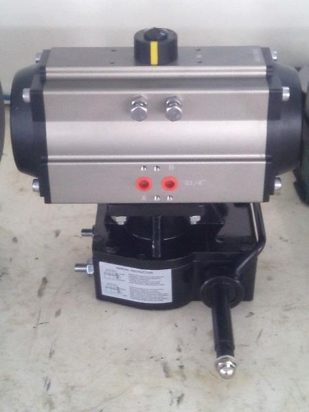 Quality pneumatic valve with pneumatic actuator&manual dual-purpose valve Pneumatic Actuator Valve for sale