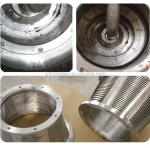 SS316l automatic continuous NaCl 2 single stage filter pusher centrifuge for