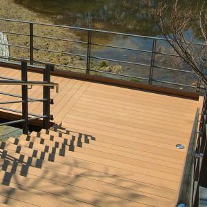 China Outdoor WPC Floor Decking Extruded Customized WPC Decking Floor wholesale