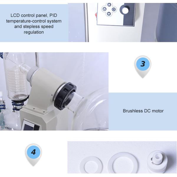 4.8KW Lab Rotary Evaporator With Cooling Condenser