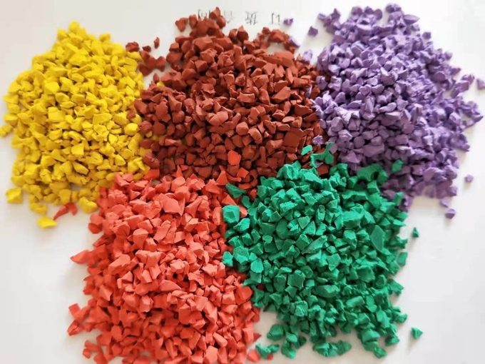 500x500x40mm Gym Rubber Floor Tiles Red / Yellow Weight Lifting Flooring 18