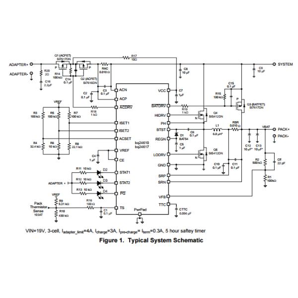 BQ24630RGER Stand-Alone Synchronous Switch-Mode Lithium Phosphate Battery Charger