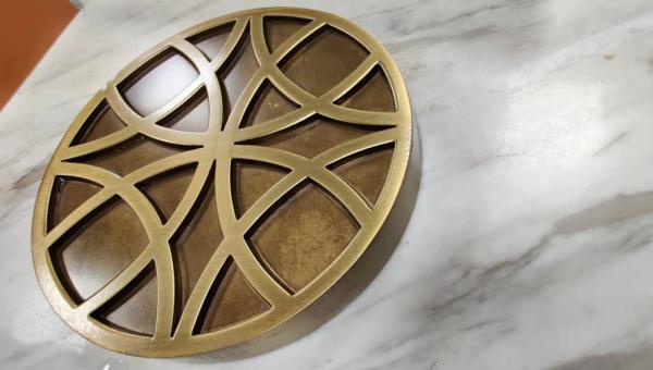 Quality Solid Brass Casting Inlay The Table , Decorative Solid Brass Items for sale