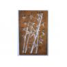 Corten Steel Metal Wall Sculpture Bamboo Pattern For Commercial Receptions for sale
