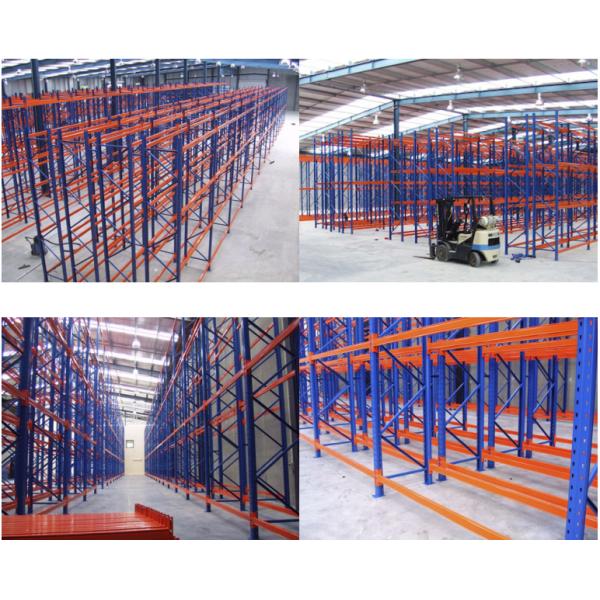 Easily Adjusted Or Relocated Double Deep Versatile Pallet Rack With Telescoping Forks