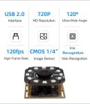 HK1M-H220 Global Shutter 120FPS 1080P High-Frame Camera Module with Wide-Angle