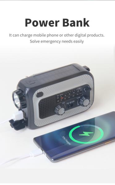 Quality Emergency Radio with Solar-powered radio and NOAA Weather Alerts for sale