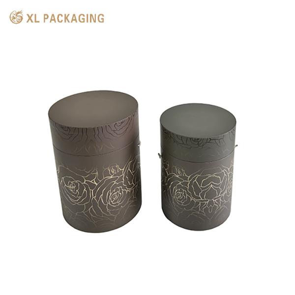 Quality Portable Cylindrical Paper Packaging Tubes Recyclable Cardboard Canister Packaging for sale