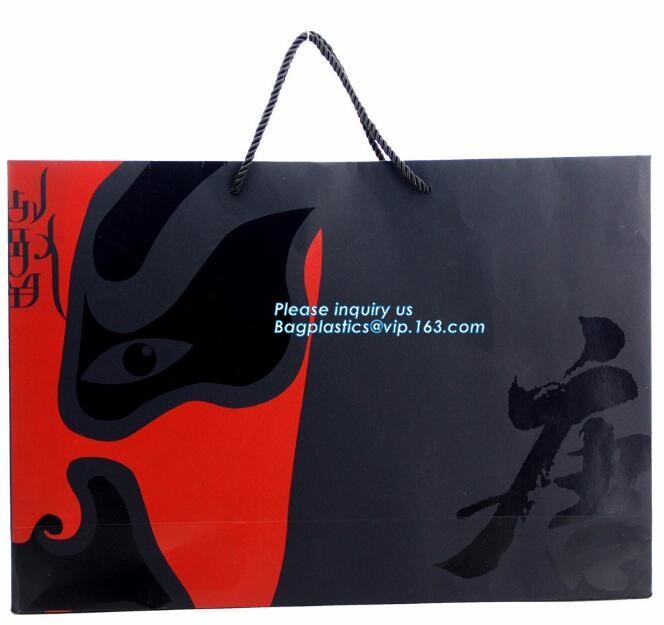 Custom paper bag with handle coated white paper bag printing pattern flower carrier bag,Flower carrier paper bags with d