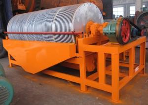 Simple Structure Dry / Wet Drum Magnetic Separator Wide Range Of Granularity