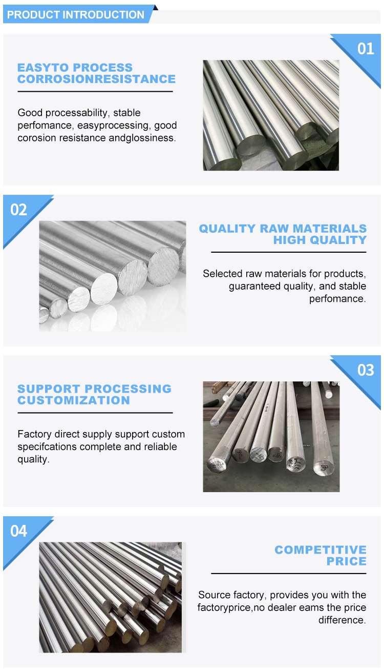 Customized 38mm Stainless Steel Bar for Processing Service Decoiling in Construction and Building Industry