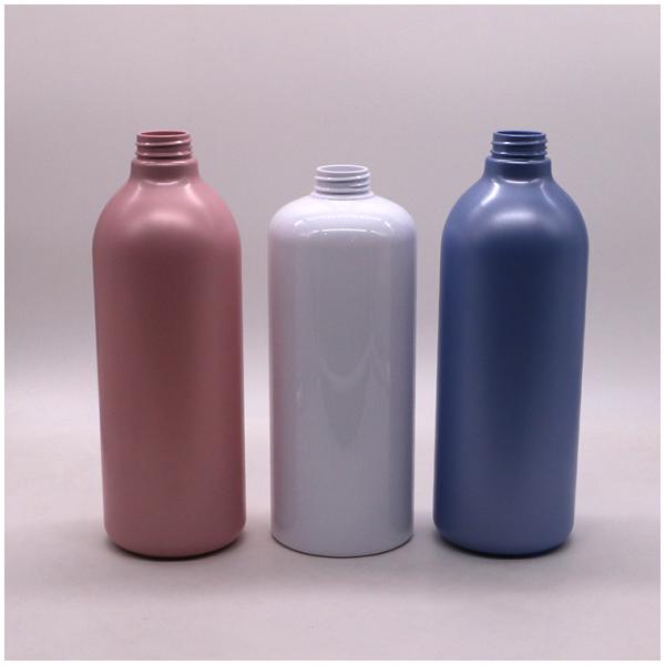 Cap Type Pump 1000mL Capacity Round Bottles for Customized Color Lotion Body Wash