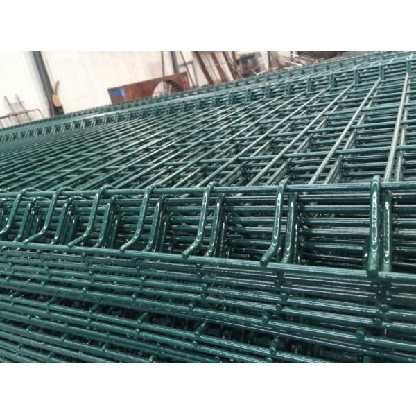 Customized Welded Mesh Security Fencing , Green Pvc Coated Welded Wire Mesh Fencing