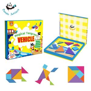 Environmental EVA Foam Tangram Vehicle Puzzle Game 3d Jigsaw Puzzle Intellectual