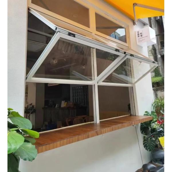 DERCHI Bifold Windows with Louver Curtain Type and 6063-T5 Extrusion Alloy Material for Residential House