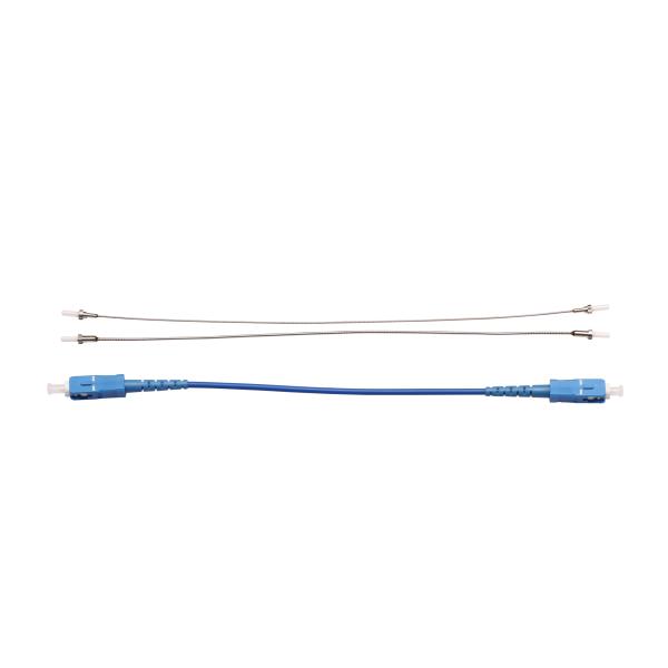 3m Armored Fiber Patch Cord SC UPC To SC UPC Single Mode Simplex 0.9mm 2mm 3mm OD