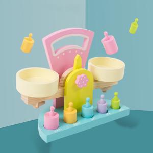 Tasteless Wooden Balance Scale Toy For Preschool Children