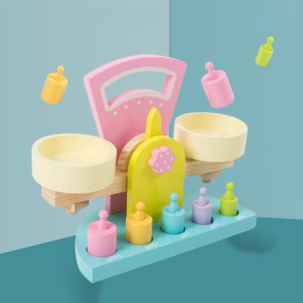 Quality Tasteless Wooden Balance Scale Toy For Preschool Children for sale