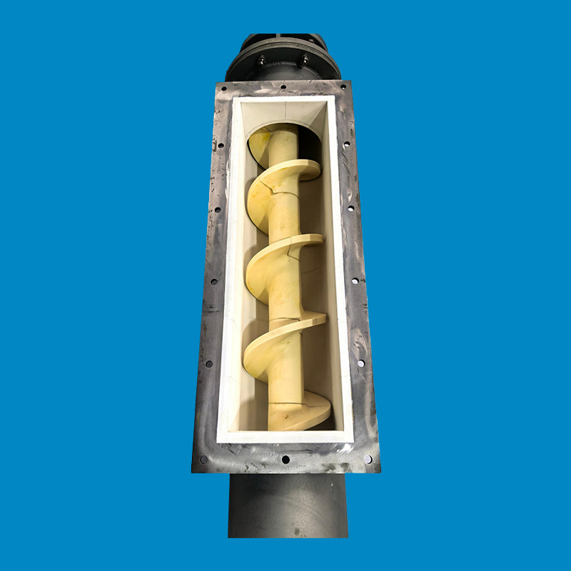 Rotating Screw Blades Ceramic Screw Conveyor With High Purity Alumina Weibull Modulus 10-11 M