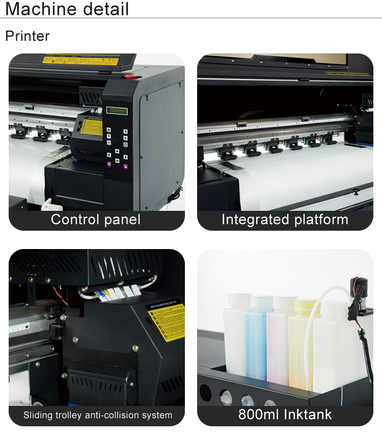 Automatic DTF Transfer Print T Shirt Printing Machine with Dimensions L*W*H 1435*610*615mm