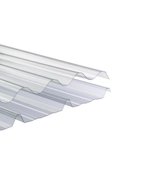 Quality 1.22m Width Corrugated Polycarbonate Sheet UV Resistant Roof Panels For Greenhouse for sale