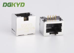 Metal Shielded Female Rj45 Ethernet Jack Connector Without Transformer , 11.5mm