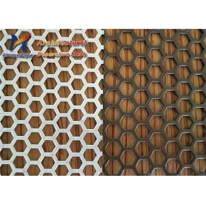 China Punched Honeycomb Perforated Metal Sheet Carbon Steel 0.5mm wholesale