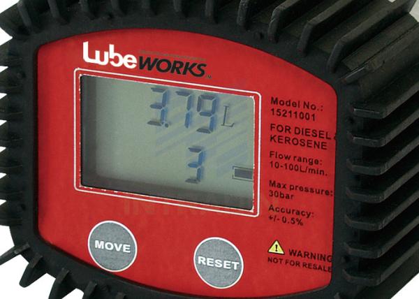 Quality High Accuracy 30 Liter Digital Oil Meter With Low Battery Indicator / Liquid Flowmeter for sale