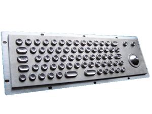 MKT2641 Medium Metal Keyboard with Trackball