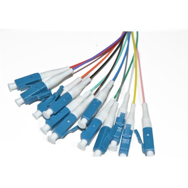 G657A1 0.9mm Ribbon Patch Cord MPO To LC UPC 12 Core Single Mode