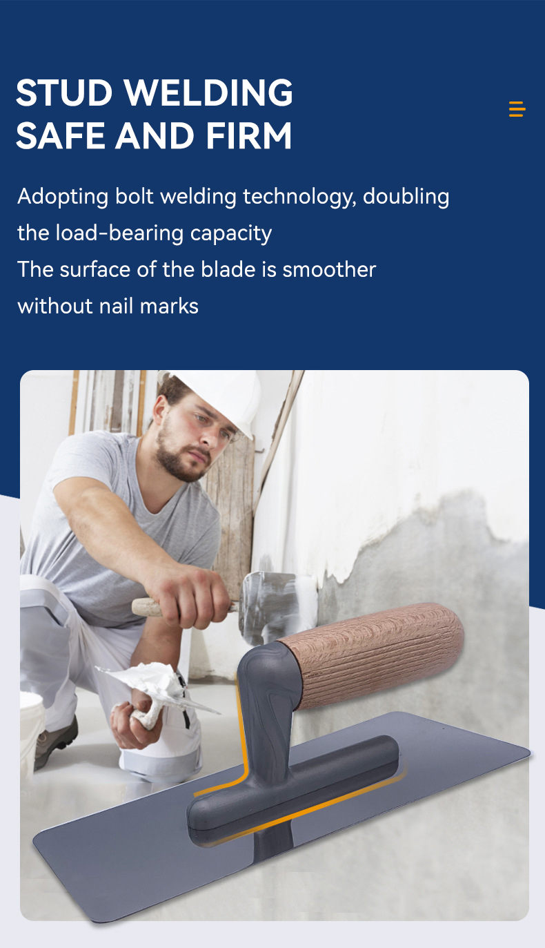 Acceptable OEM Producing High Capacity Bricklaying Trowel with Stainless Steel Blade