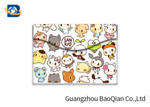 Coloful Picture 3D Lenticular Printing Service Plastic  File Bag / Folder