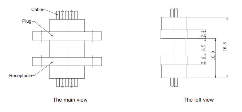 1.27mm Pitch 100 Pin J30J Micro D Connector with Metal Body for High-Density Applications