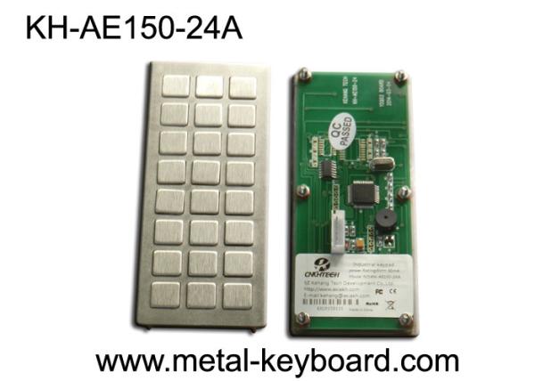 Quality Industrial Metal Kiosk keyboard with 24 keys custom layout design for sale
