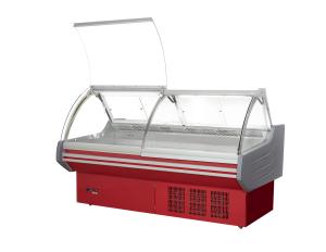 China Plug In Type Top Open Fresh Meat Display Refrigerator Showcase 3000*1180*1310mm wholesale