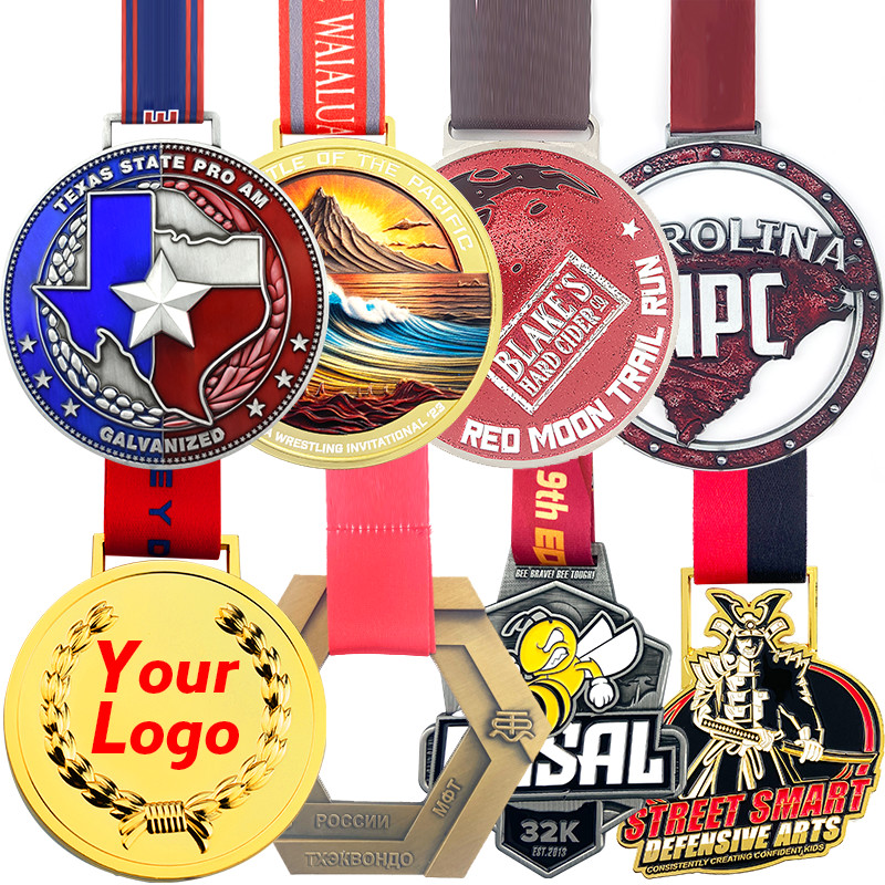 Custom Metal Sports Medal 2d 3D Soccer Award Medals Zinc Alloy Enamel Medals